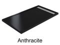 100 cm - Shower tray with gutter, in light resin - CASCADA