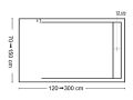 Shower tray extra flat, smooth finish - SENDA