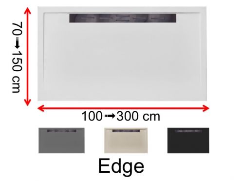 Shower tray lateral drain - EDGE