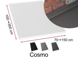 Gutter shower tray with discreet evacuation - COSMO