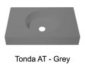 Round washbasin top 120 x 50 cm, hanging or standing - TONDA  31