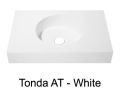 Round washbasin top 120 x 50 cm, hanging or standing - TONDA  38