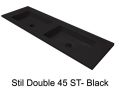 Double vanity top, 50 x 190 cm, suspended or recessed, in mineral resin - DOUBLE STIL 45 AT