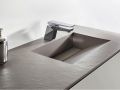 Washstand, 50 x 70 cm, suspended or recessed, in mineral resin - COPER 45