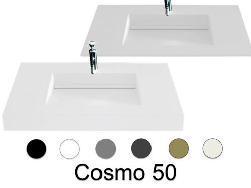 Washstand, 120 x 46 cm, channel basin - COSMO 50