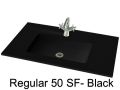 Washbasin top, 120 x 46 cm, suspended or table top, in mineral resin - REGULAR 50