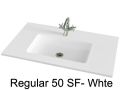 Washbasin top, 120 x 46 cm, suspended or table top, in mineral resin - REGULAR 50