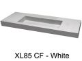 Double washbasin, 100 x 46 cm, suspended or recessed - XL 85