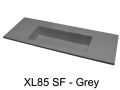 Double washbasin, 100 x 46 cm, suspended or recessed - XL 85