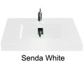 Washbasin central channel, 46 x 121 cm, suspended or recessed - SENDA