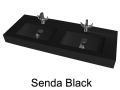 Washbasin central channel, 46 x 121 cm, suspended or recessed - SENDA