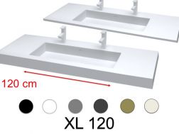 Double washbasin, 190 x 46 cm, large size - XL 120