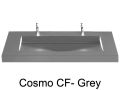 Double washbasin top, 120 x 46 cm, washbasin - COSMO 85