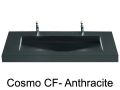 Double washbasin top, 120 x 46 cm, washbasin - COSMO 85