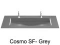 Double washbasin top, 120 x 46 cm, washbasin - COSMO 85