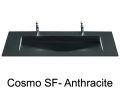 Double washbasin top, 120 x 46 cm, washbasin - COSMO 85