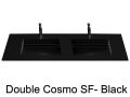 Double washbasin top, 120 x 50 cm, washbasin washbasin - COSMO 50 Double