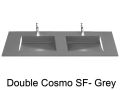 Double washbasin top, 120 x 50 cm, washbasin washbasin - COSMO 50 Double