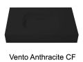 Design vanity top, 120 x 50 cm, suspended or standing, in mineral resin - VENTO 60