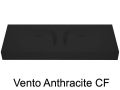 Double washbasin top, 100 x 50 cm, suspended or table top, in mineral resin - VENTO 40 DOUBLE