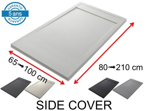 Gutter shower tray with resin drain cover - COVER