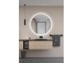 Round mirror, backlit, white light, double sensor: anti-fog and ON/OFF - SINTRA