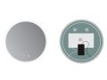 Round mirror, front lighting, double sensor: anti-fog and ON/OFF - COIMBRA