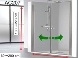 Double hinged shower door - AC 207