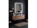 Rectangular mirror, rounded corner, front lighting - PORTALEGRE