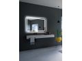Mirror with rounded edges, front lighting, sensor: anti-fog and ON/OFF - SETUBAL
