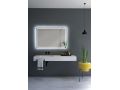 Mirror with rounded edges, front lighting, sensor: anti-fog and ON/OFF - SETUBAL