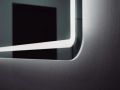 Mirror with rounded edges, front lighting, sensor: anti-fog and ON/OFF - SETUBAL