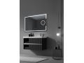 Rectangular mirror, front lighting, adjustable LED color - VISEU