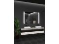 Rectangular mirror, front lighting, adjustable LED color - ACORES