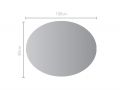 Oval mirror, backlit, white light - MARFA