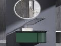 Oval mirror, backlit, white light - MARFA