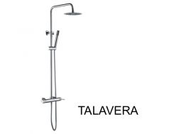 Design Shower column, Mixer Tap, Round ø 20 cm - TALAVERA CHROME