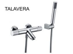 Bathtub mixer with shower, thermostatic - TALAVERA CHROME