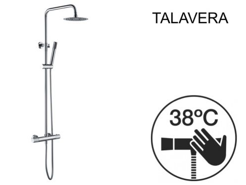 Shower column, thermostatic - TALAVERA CHROME