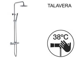 Shower / bathtub column, thermostatic - TALAVERA CHROME