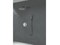 Built-in shower, thermostatic and rain shower head  25 cm - TALAVERA CHROME