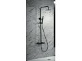 Design Shower column, Mixer Tap, Round  20 cm - TALAVERA BLACK