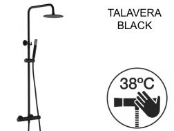 Shower column, thermostatic - TALAVERA BLACK