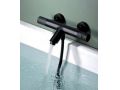 Bathtub mixer with shower, thermostatic - TALAVERA BLACK