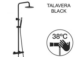 Shower / bathtub column, thermostatic - TALAVERA BLACK