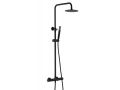 Shower / bathtub column, thermostatic - TALAVERA BLACK