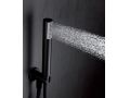 Built-in shower, thermostatic and rain shower head  25 cm - TALAVERA BLACK