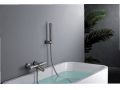 Bathtub mixer with shower, thermostatic - TALAVERA BRUSHED NICKEL 