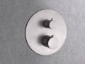 Built-in shower, thermostatic and rain shower head  25 cm - TALAVERA BRUSHED NICKEL 