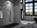 Built-in shower, mixer, round rain cover  25 cm - TALAVERA BRUSHED NICKEL 